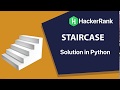 Staircase - Hacker Rank