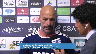 Pescara - Torres 1-2 Greco: "Gran partita, abbiamo alzato l'asticella"