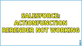 Salesforce: actionFunction reRender not working