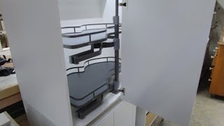 Blind corner pull out installation