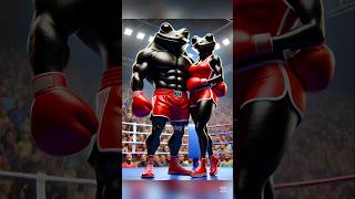 Black Frog 🆚 Pink Cat 💥🔥 Revenge Of Black Frog 😭😱 #catlover #viralvideo #shorts #trending #boxingai