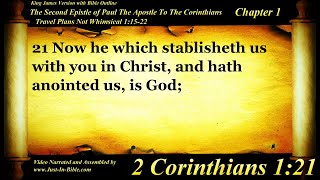 2 Corinthians Chapter 1 - Bible Book #47 - The Holy Bible KJV Read Along Audio/Video/Text