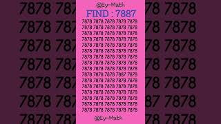 Figure out the odd 7887 in just 5 seconds! #fyp #fypシ゚ #fypyoutube #iq #shorts