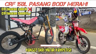 Perakitan Honda CRF 150 Part 2, Pasang Stang Fatbar+ Raiser KLX SE dan Body Set Ke rangka Hutech