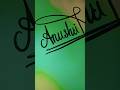 ANUSHRI name signature on procreate comment your names #trending #art #uniquenames #calligraphy