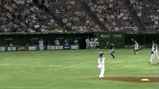 【プロ野球パ】田中賢介が軽快な動き、中田翔も見事なフォロー！  2015/09/01 F-M