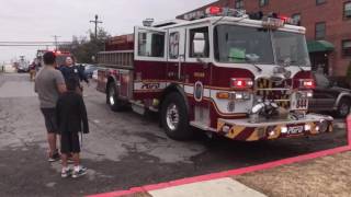 2014 PGFD Paramedic Engine 844 Responding