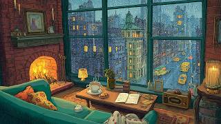 vintage jazz on a rainy 1950s night with oldies playing in another room | ambience for sleep & relax