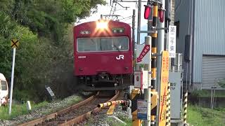 30秒の心象風景18963・103系電車が来る～第二千束踏切～