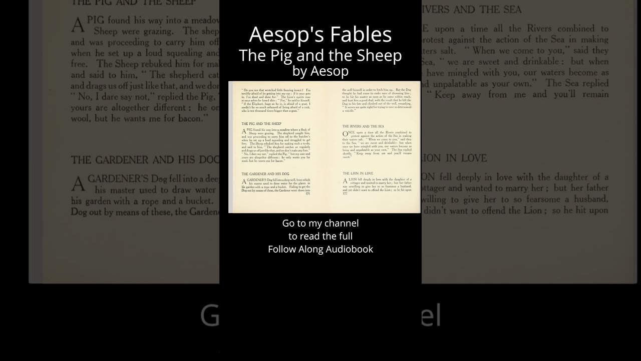 "The Pig and the Sheep" from Aesop's Fables by Aesop Audiobook