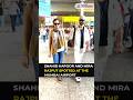 Shahid Kapoor and Mira Rajput spotted at the Mumbai Airport. #shorts #shahidkapoor #mirarajput