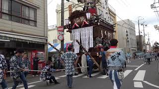 佐原の大祭2018秋　初日　東関戸区　曳き廻し