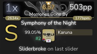 Karuna | DragonForce - Symphony of the Night [Memories Gone By] 99.05% {#2 503pp 1xSB} - osu!