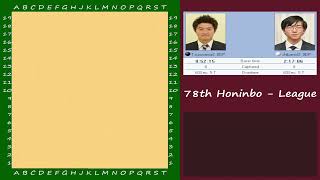 [EN/FR] 78th Honinbo - League : Tsuruyama Atsushi vs Shibano Toramaru