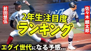 【有望株がこんなにも】前田 悠伍、佐々木 麟太郎の他にもいる！2年生注目度ランキング