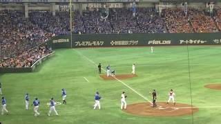 ベイスターズ倉本、フェンス直撃3点タイムリースリーベースヒット！