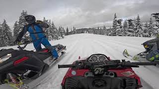 Snowmobiling WA on a Triple Cylinder Yamaha Mountain Max 700!