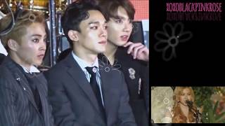 Exo And Btss Jungkook Reaction On Rosés Acoustic Performance