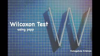 Wilcoxon test using PSPP
