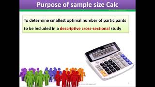 How to calculate sample size in descriptive cross sectional studies (Prevalence studies)