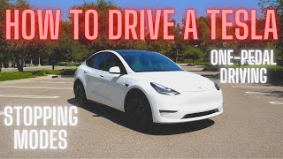 Tesla Newbie Guide: How to Drive a Tesla! Stopping Modes and One-Pedal Driving!