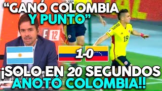 ARGENTINOS MARAVILLADOS CON TRIUNFO DE COLOMBIA VS VENEZUELA ¡SOLO EN 20 SEGUNDOS TRIUNFAZO!