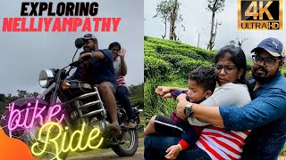 Exploring trip to nelliyampathy|malayalam family vlog|bike ride Bullet to nelliyampathy|couple vlog