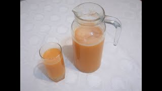 Асқабақ пен өріктен жасалған сок. Тыквенно-абрикосовый сок. Pumpkin and apricot juice.