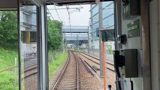 阪神電気鉄道 武庫川線 新型車両阪神5500系タイガース号 武庫川駅から武庫川団地前までの前面展望 2020年6月6日