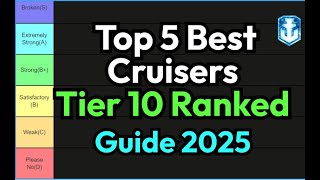 Top 5 Most Powerful Cruisers Picks in Tier 10 Ranked Battles Season(Detailed) | World of Warships