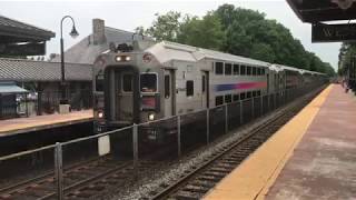 A few Midday trains at Westfield, NJ 7/30/18