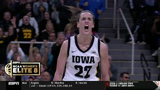 🔥 Caitlin Clark EXPLODES 41pts/12ast, BREAKS NCAA Tournament 3pt AND Assist Record To Reach Final 4