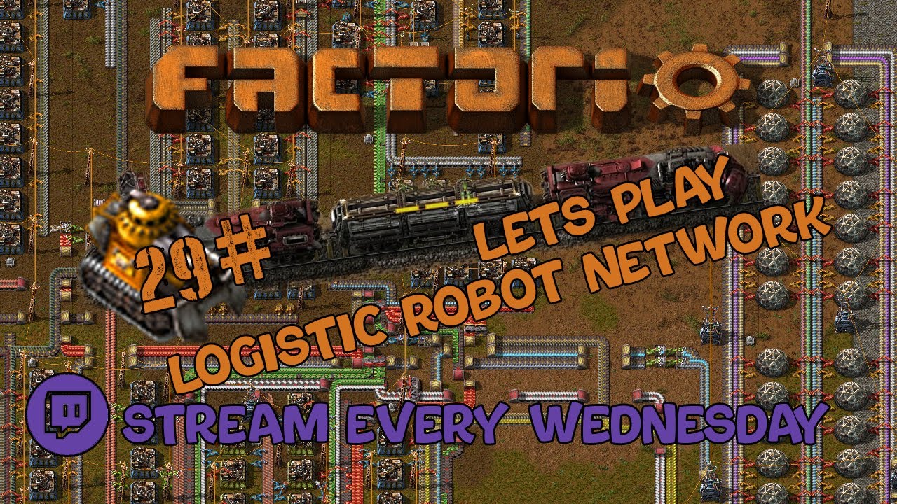 Factorio Logistic Robot Network 29 Youtube