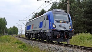 Testy lokomotywy Newag Griffin200 E4MSUa PKP Intercity na torze doświadczalnym IK. +RP1