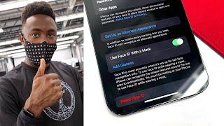 iOS 15.4: How to FaceID Unlock the iPhone with a Mask On! #shorts