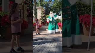 Father Christmas teaches us a song #waltdisneyworld #disneyworld #disney #epcot #christmas