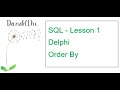 SQL Lesson 1 - Order By