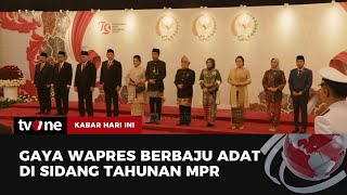 Wapres Ma'ruf Amin Pakai Baju Adat Palembang di Sidang Tahunan MPR | Kabar Hari Ini tvOne