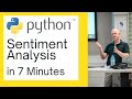👉 Sentiment Analysis in Python for Beginners (in 7 minutes)