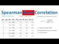 Statistics|Spearman Correlation - 1 | Spearman Correlation for Unique Ranked Values | Learnerea