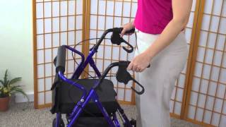 All about the four wheeled walker (rollator)