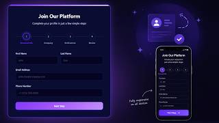 How To Make Multi-Step Form Using HTML CSS & JS | Create Form With HTML & CSS