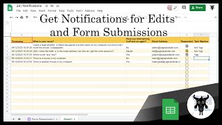 Google Sheets Beginners: Getting Email Notifications (24)
