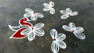 Margazhi simple kolam designs🌹sankranthi muggulu🌹dhanurmasam muggulu design🌹Pongal special rangoli