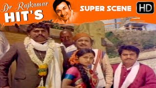 Rajakumar Insult Vajaramuni Scenes | Sampathige Saval - Old Kannada Movie | Scene 02