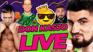 PASUT oszalał a SZCZĘSNY w Barcelonie! - DON KASJO LIVE (CLOUT SZALONY REPORTER DISS WARDĘGA)