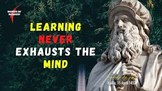 Leonardo da vinci quotes that tell a lot about our life and ourselves | Life Changing Quotes