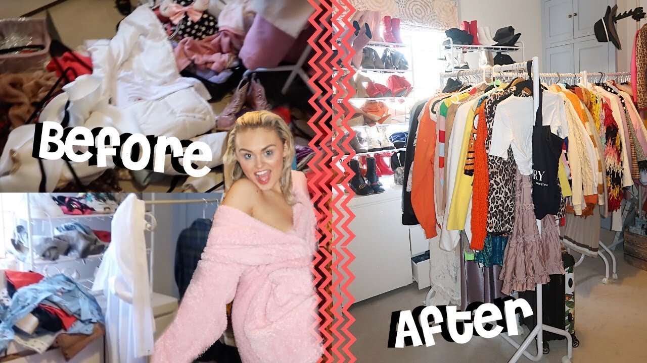 Wardrobe Makeover Declutter Before After Youtube