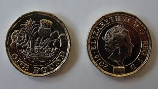 First look at the New British £1.00 Pound Coin + The Hidden Security Feature Micro Wording Revealed!