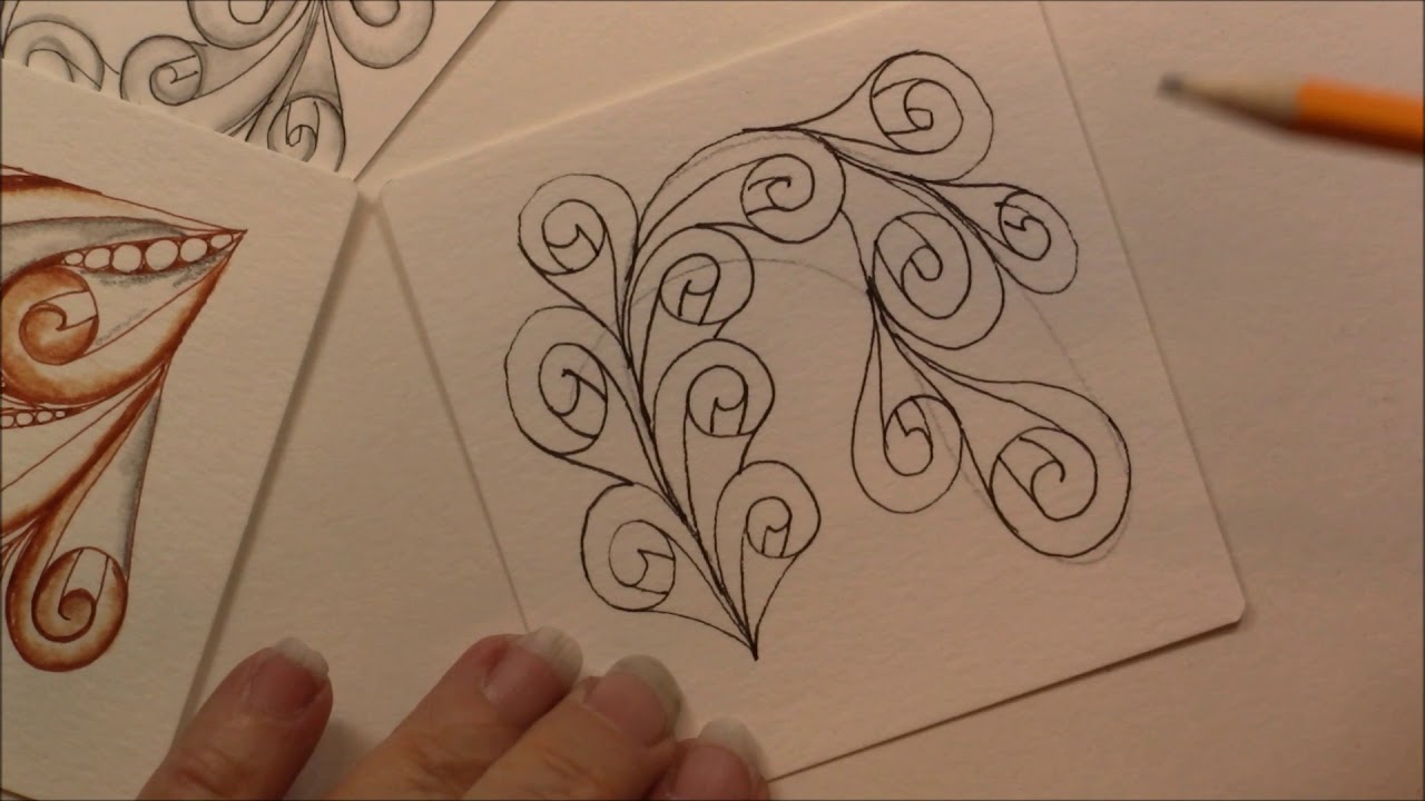 Eddyper Tangle Lesson Pattern 216 Youtube